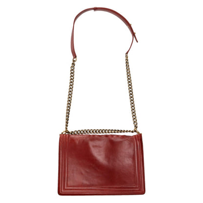 CHANEL Boy Chanel 30 Logo Calfskin Chain SHB Size ONE SIZE