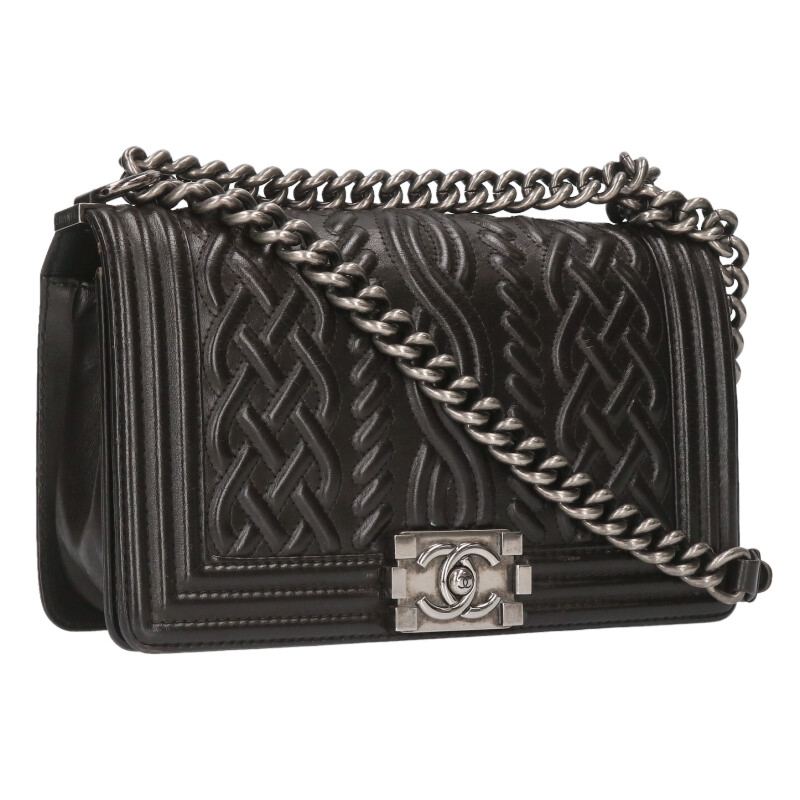 CHANEL Boy Chanel 25 Design Stitch Lambskin Size ONE SIZE