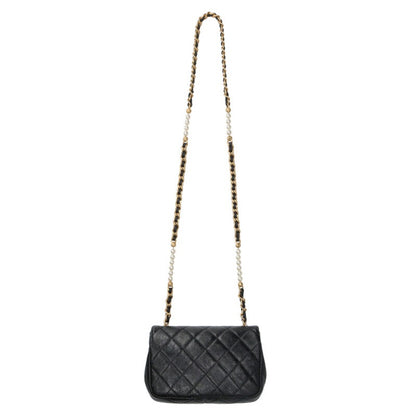 CHANEL Matelasse Aged Calfskin Pearl Chain SHB Size ONE SIZE