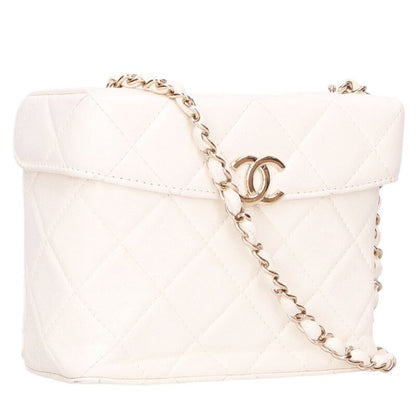 CHANEL Small Box Lambskin Chain Shoulder Bag Size ONE SIZE