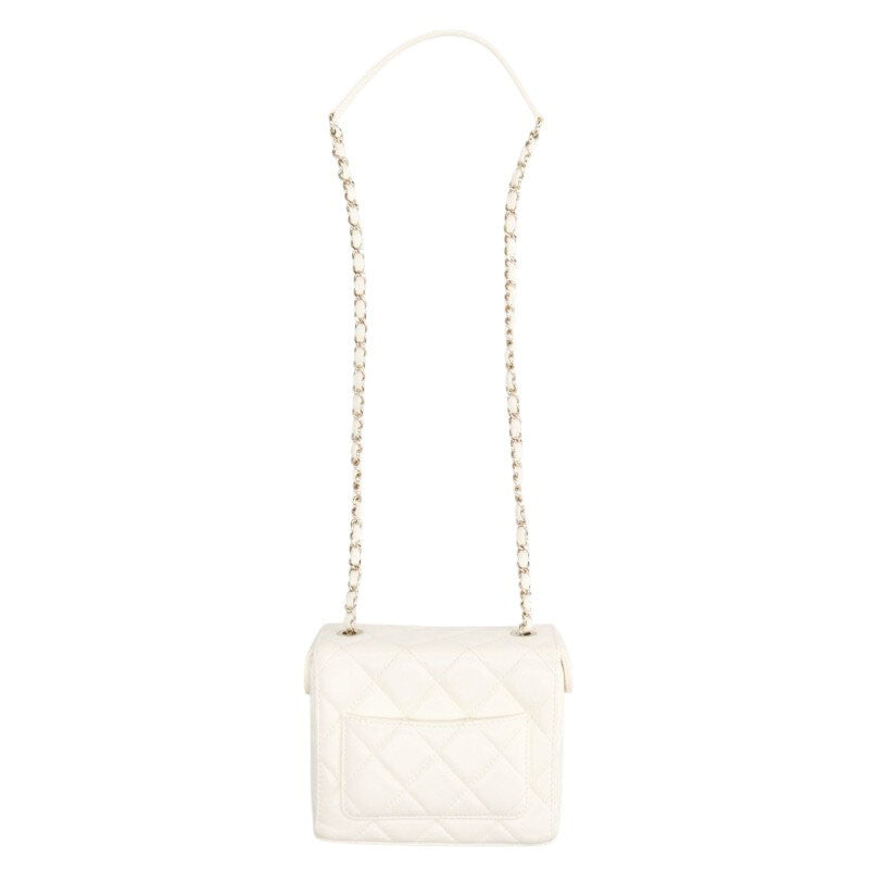 CHANEL Small Box Lambskin Chain Shoulder Bag Size ONE SIZE