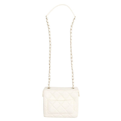 CHANEL Small Box Lambskin Chain Shoulder Bag Size ONE SIZE