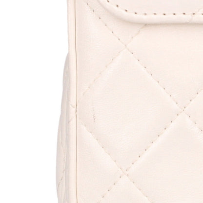 CHANEL Small Box Lambskin Chain Shoulder Bag Size ONE SIZE
