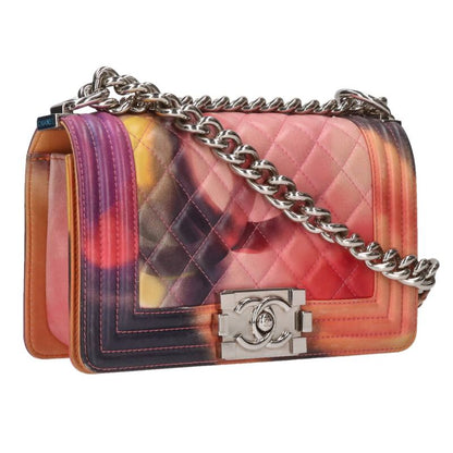 CHANEL Boy Chanel 20 Lambskin Chain Bag Multi Size ONE SIZE
