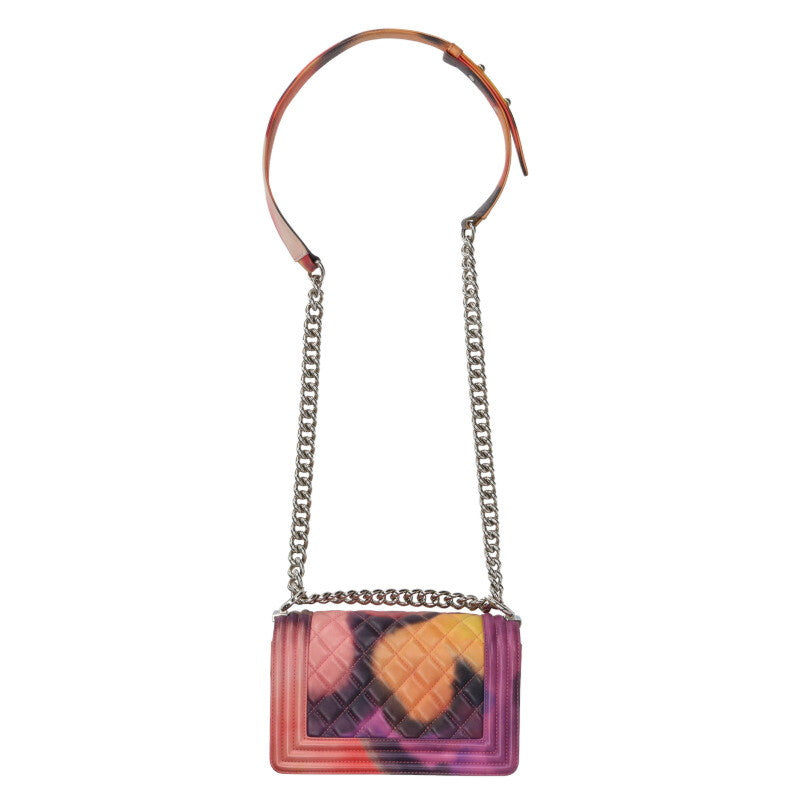 CHANEL Boy Chanel 20 Lambskin Chain Bag Multi Size ONE SIZE