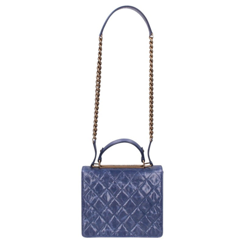 CHANEL Top Handle Calfskin Shoulder Bag Size ONE SIZE