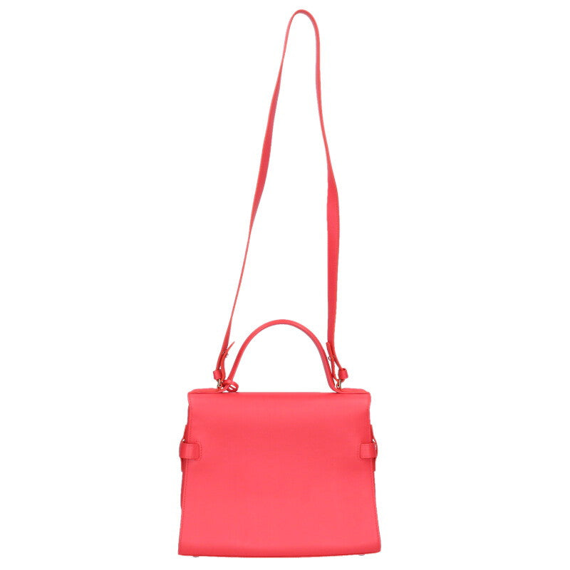 DELVAUX Tempête MM Calfskin Bag Red Size ONE SIZE