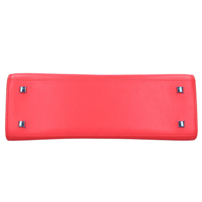 DELVAUX Tempête MM Calfskin Bag Red Size ONE SIZE