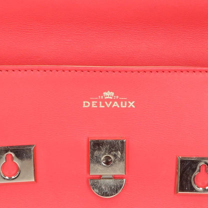 DELVAUX Tempête MM Calfskin Bag Red Size ONE SIZE