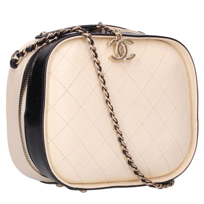 CHANEL Quilted Vanity Chain Bag Bicolor Size ONE SIZE
