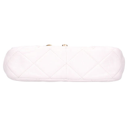 CHANEL Mini Matelasse Lambskin Chain Bag White Size ONE SIZE