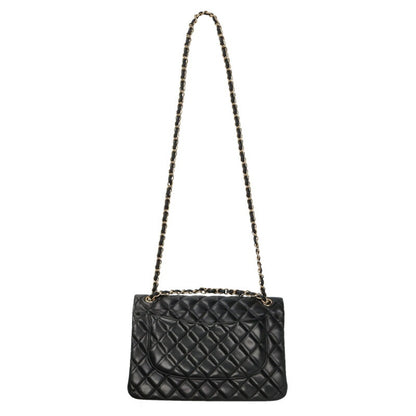 CHANEL Quilted 30 Lambskin Chain Bag Black Size ONE SIZE