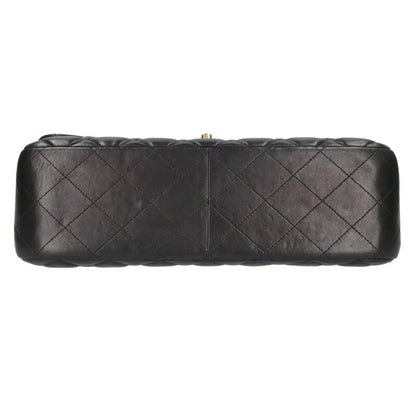 CHANEL Quilted 30 Lambskin Chain Bag Black Size ONE SIZE