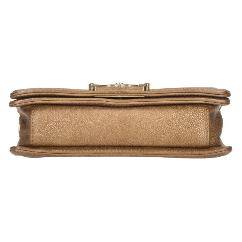 CHANEL Boy Chanel 20 Python Chain Bag Gold Size ONE SIZE