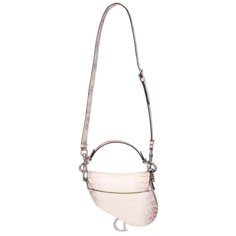 DIOR Saddle CD Accent Crocodile Bag Multi Size ONE SIZE