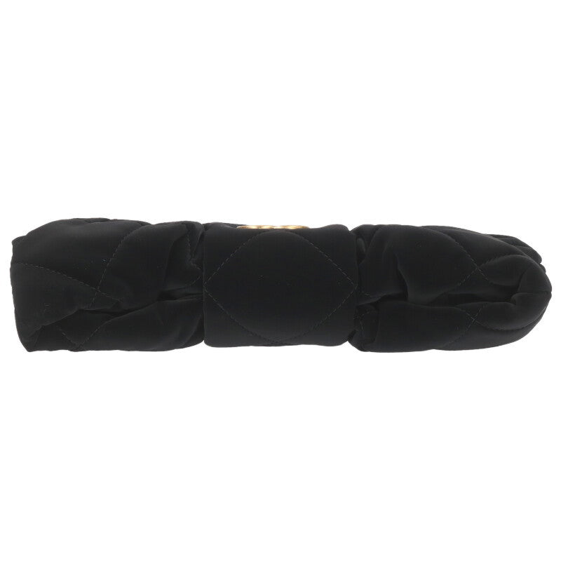 CHANEL Mini Bow Velvet Bag Black/Gold Size ONE SIZE