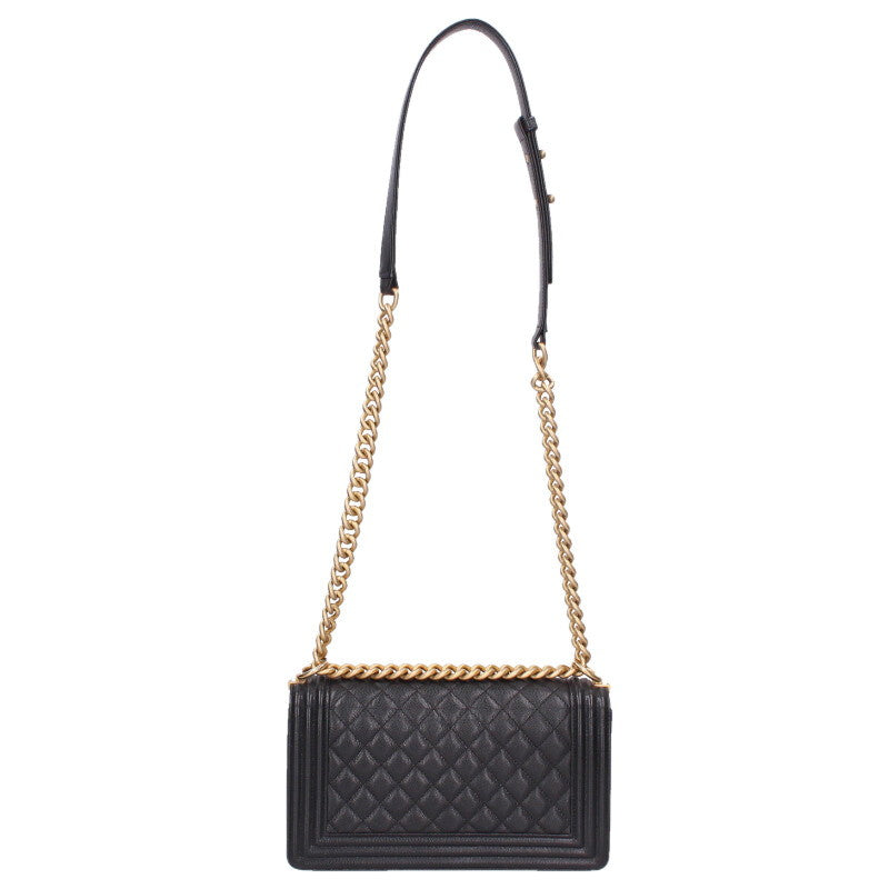 CHANEL Boy Chanel 25 Caviar GHW Chain Multi Size ONE SIZE
