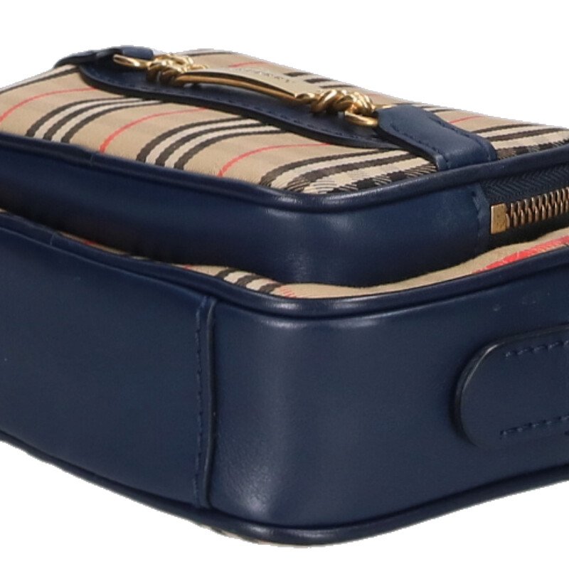 Burberry Nova Check Camera Bag Beige/Navy Size ONE SIZE