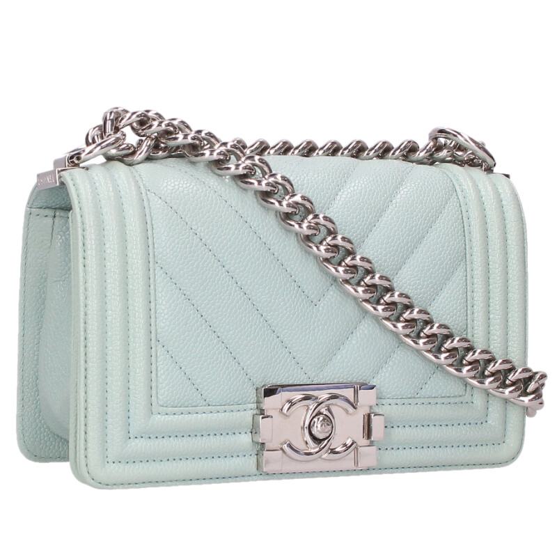 CHANEL Boy Chanel 20 Chevron Caviar Chain Size ONE SIZE