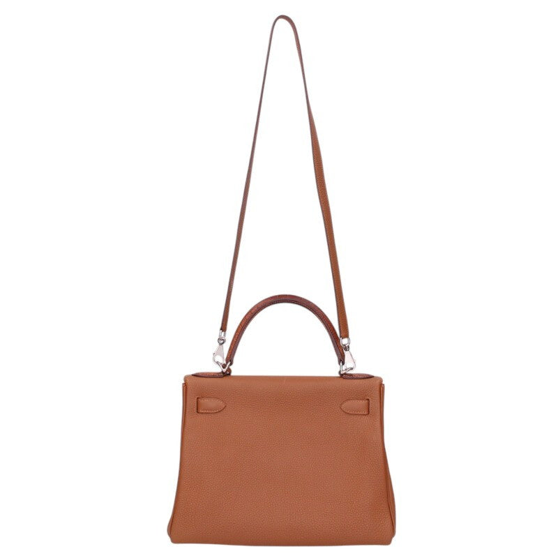 HERMES Kelly 28 Touch Togo Alligator Multi Size ONE SIZE