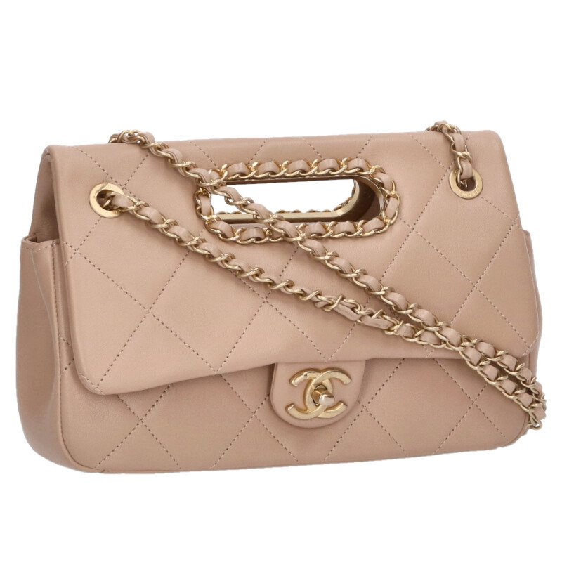 CHANEL Real Catch Flap Bag 2-Way Chain Multi Size ONE SIZE