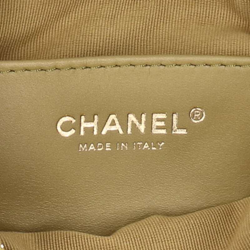 CHANEL Small Hobo Shoulder Bag Olive/Gold Size ONE SIZE