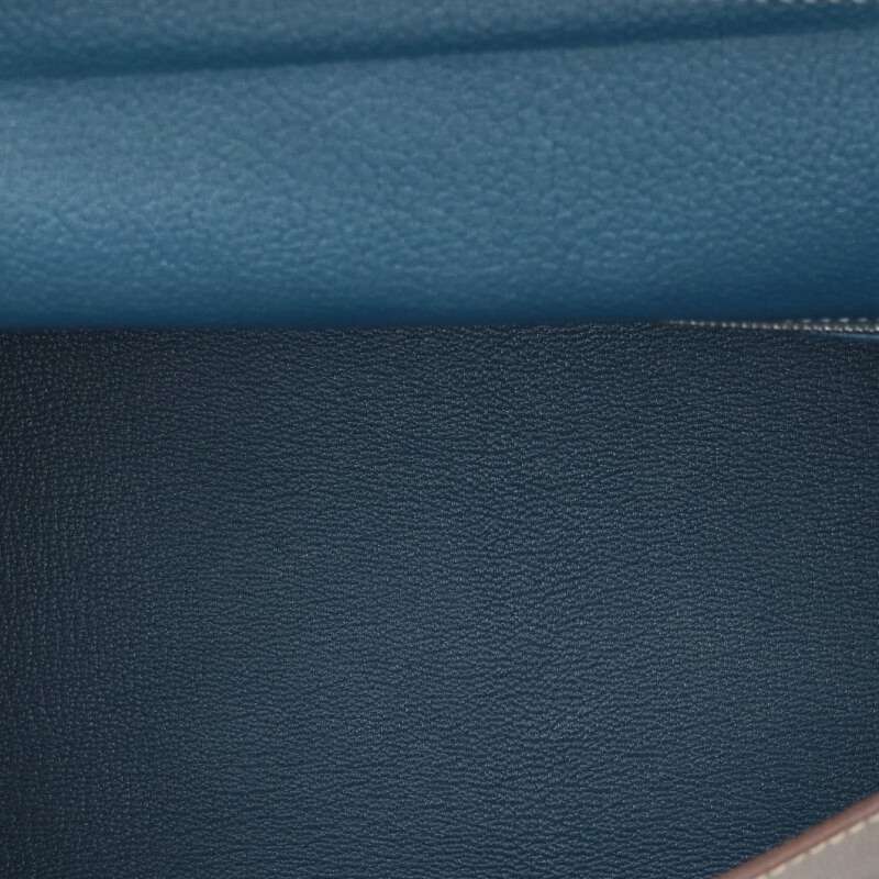 HERMES Kelly 35 Retourne Veau Epsom Etoupe Bag Size ONE SIZE