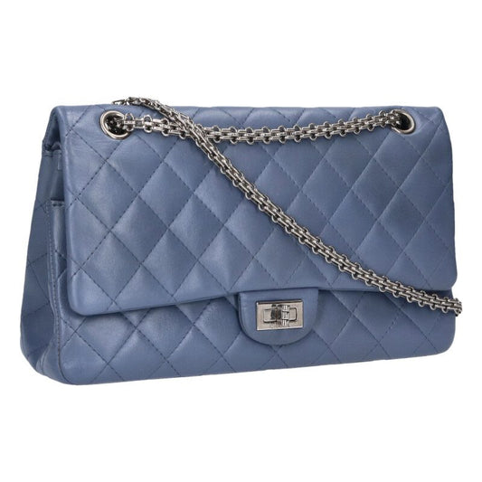 CHANEL 2.55 Lambskin Double Flap Shoulder Bag Size ONE SIZE