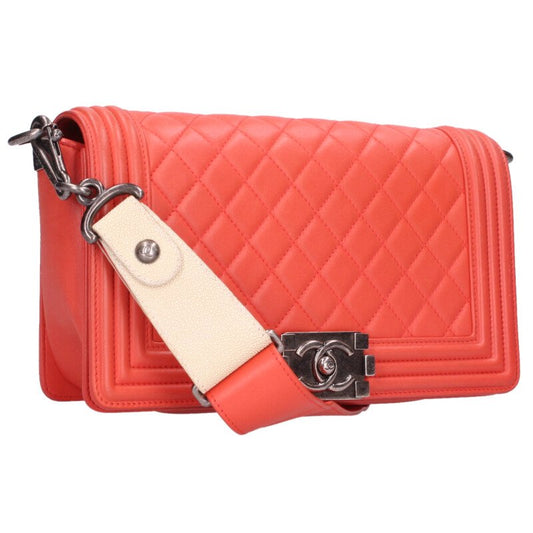 CHANEL Boy Chanel 25 Lambskin Chain Shoulder Size ONE SIZE