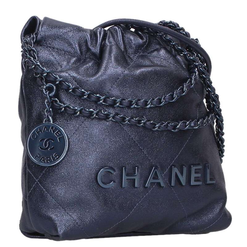 CHANEL 22 Mini Metallic Calfskin Chain Size ONE SIZE