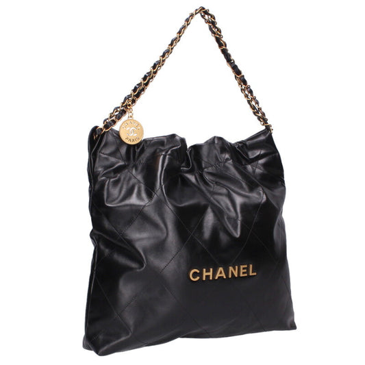 CHANEL 22 Shiny Calfskin Gold Hardware Size ONE SIZE