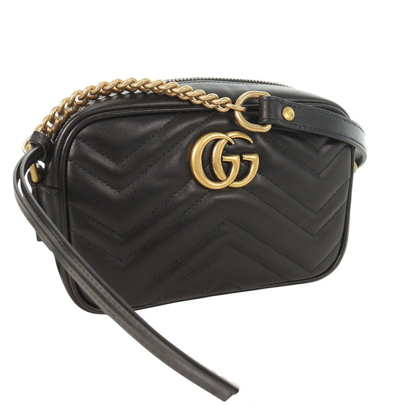 GUCCI GG Marmont Leather Shoulder Bag Size ONE SIZE