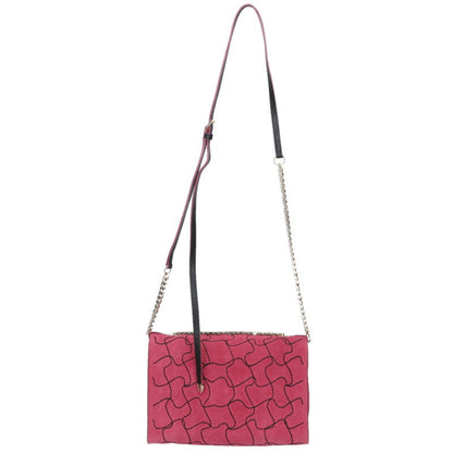 JIMMYCHOO Stitch Chain Shoulder Bag Pink/Gold Size ONE SIZE