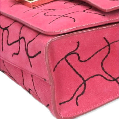 JIMMYCHOO Stitch Chain Shoulder Bag Pink/Gold Size ONE SIZE