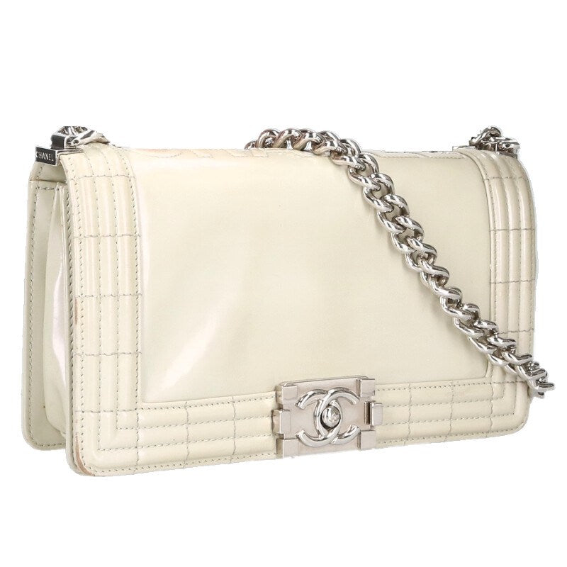 CHANEL Boy Chanel 25 Enamel Chain Shoulder Bag Size ONE SIZE