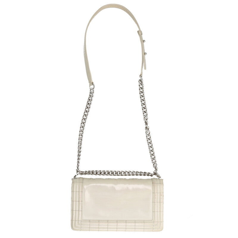 CHANEL Boy Chanel 25 Enamel Chain Shoulder Bag Size ONE SIZE