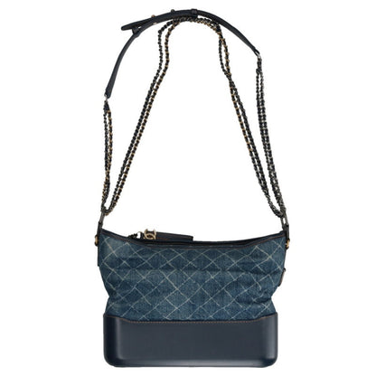 CHANEL Gabriel Large Hobo Denim/Calfskin Chain Shoulder Bag