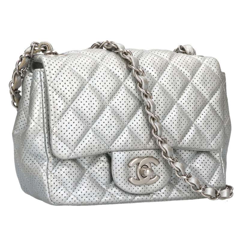 CHANEL Mini Matelasse Perforated Lambskin Bag Size ONE SIZE