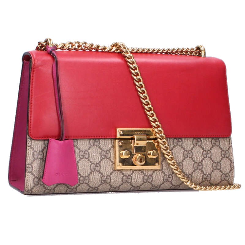 GUCCI GG Supreme Canvas Leather Shoulder Bag Size ONE SIZE