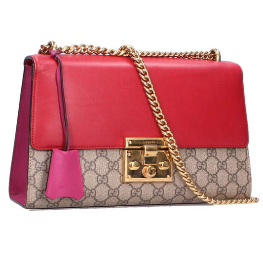 GUCCI GG Supreme Canvas Leather Shoulder Bag Size ONE SIZE