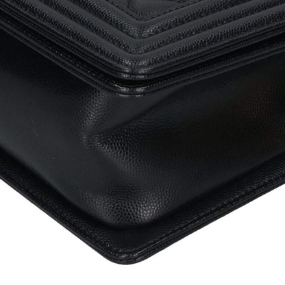CHANEL Boy Chanel 25 Caviar GHW Chain Bag Size ONE SIZE