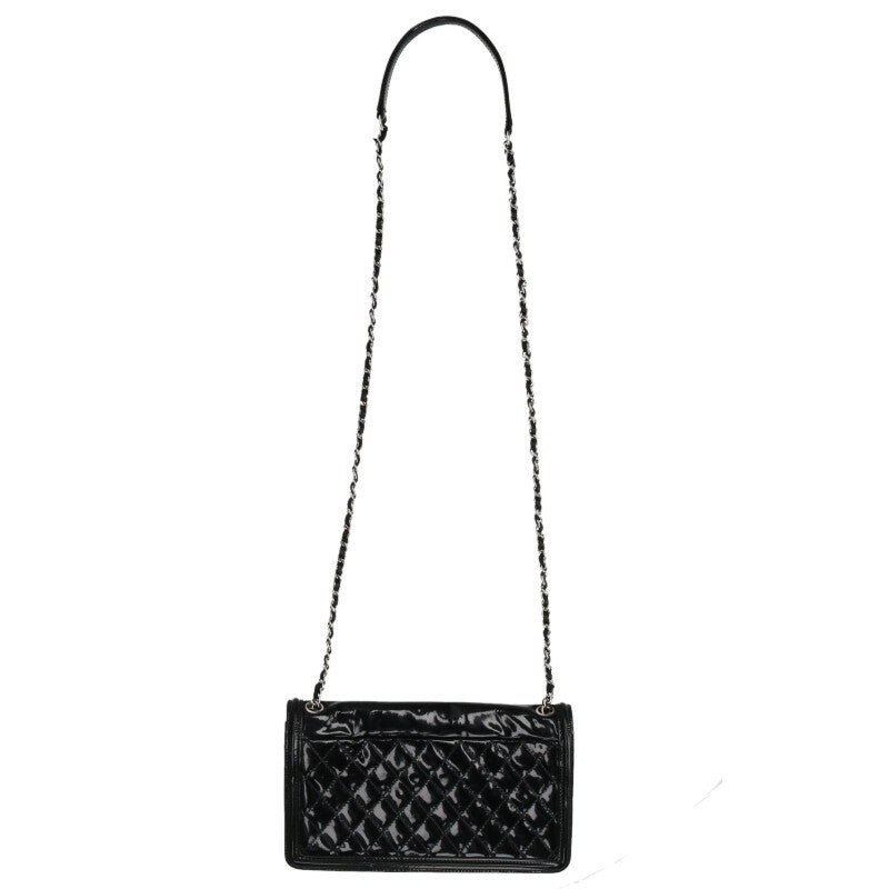 CHANEL CC Filigree Coco Mark Patent Chain Bag Size ONE SIZE