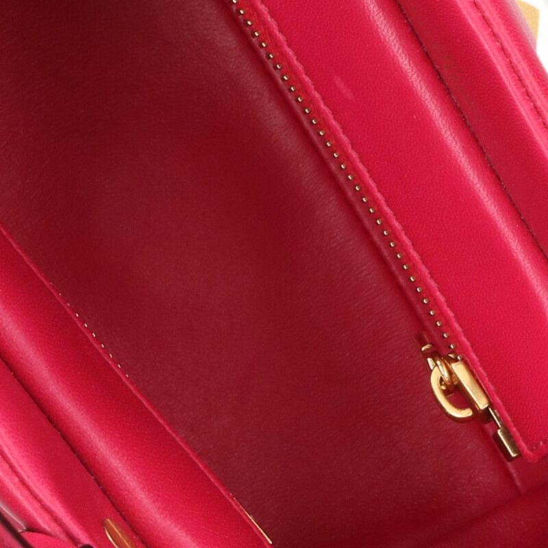 VALENTINO Roman Stud Leather Shoulder Bag Pink Size ONE SIZE