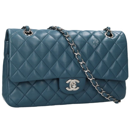 CHANEL Matelasse 25 Lambskin W Flap Chain Bag Size ONE SIZE