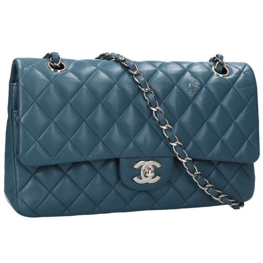CHANEL Matelasse 25 Lambskin W Flap Chain Bag Size ONE SIZE