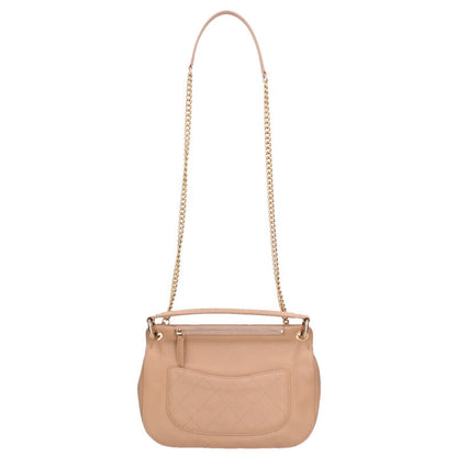 CHANEL Caviar Skin Chain Shoulder Bag Beige Size ONE SIZE