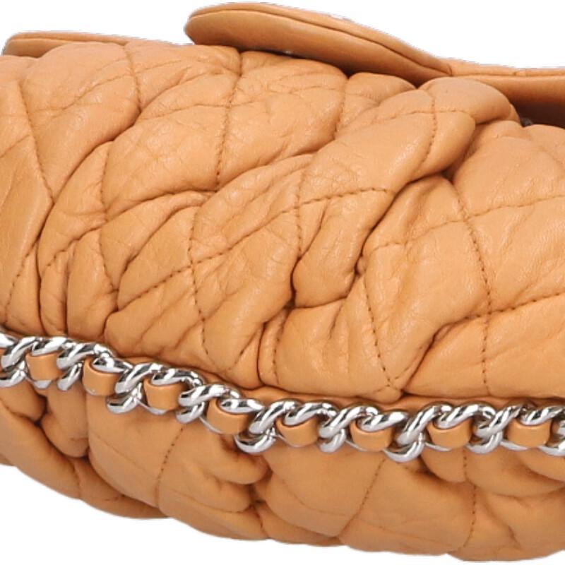 CHANEL Chain Around Shoulder Bag Brown Size ONE SIZE