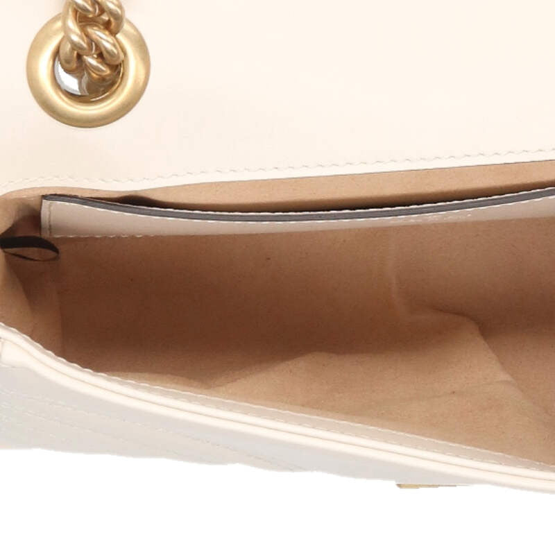 GUCCI GG Marmont Leather Chain Shoulder Bag Size ONE SIZE