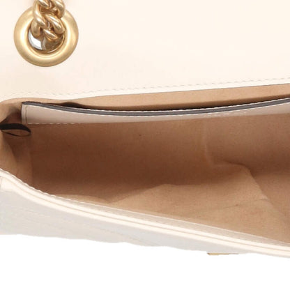 GUCCI GG Marmont Leather Chain Shoulder Bag Size ONE SIZE