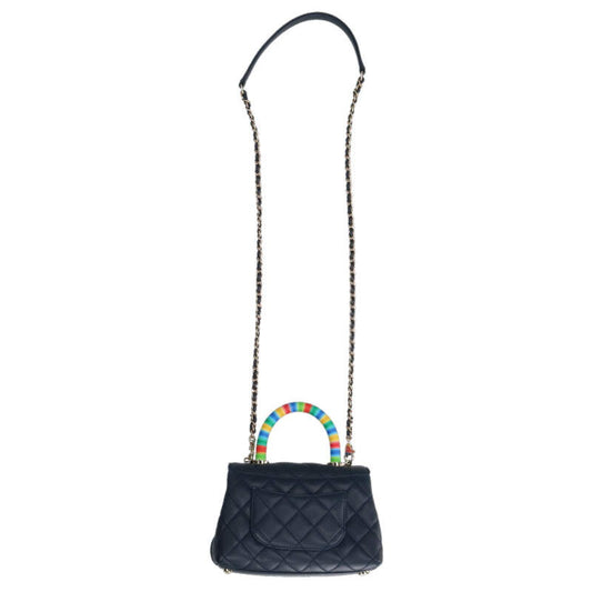 CHANEL Coco Handle Mini Quilted Leather Size ONE SIZE